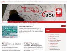 Tablet Screenshot of caritas-suchthilfe.de